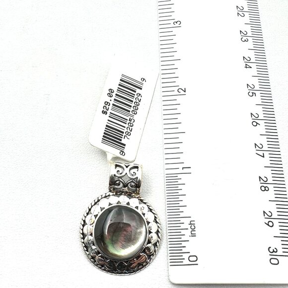 Mother of Pearl Sterling Silver Pendant for Necklace NOS Original Tags - Picture 3 of 4